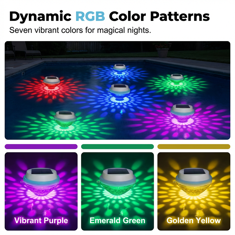 🏊‍♂️☀️ LED Solar Floating Pool Light – Color Changing, Auto On/Off, Waterproof. Perfect for Pool, Pond or Spa – Creates Magical Night Atmosphere! 💡🌙✨